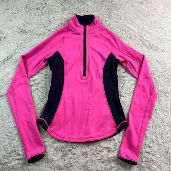 Lululemon Womens Size 4 Reversible Run U Turn Pullover 1/2 Zip Jacket Pink Purpl - Picture 6 of 12